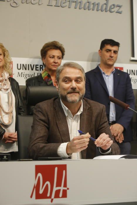 Primer acto del nuevo rector de la UMH