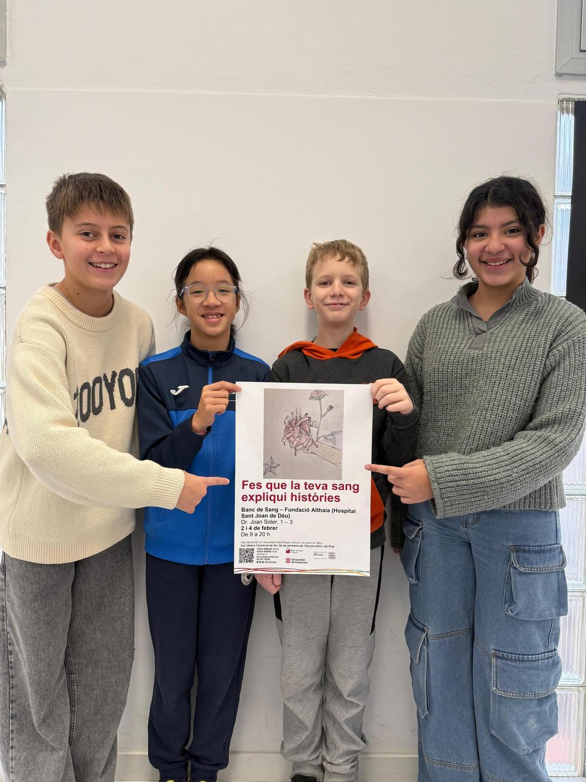 Alumnes de l'Oms i de Prat organitzen una campanya de donació de sang