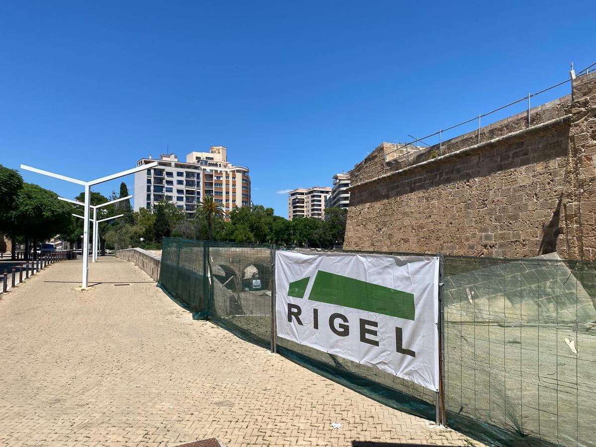 Las zonas inacabadas del Baluard del Príncep se han vuelto a cerrar para ejecutar las obras