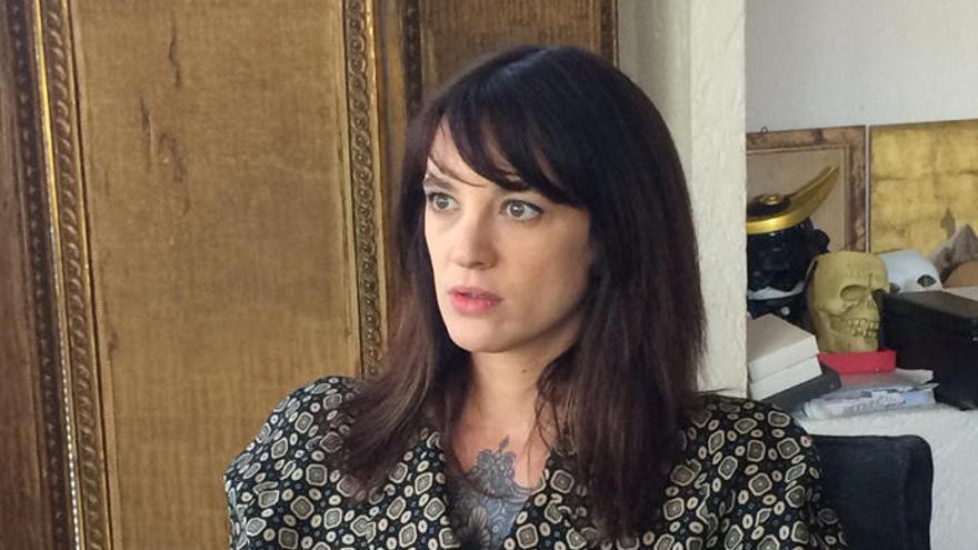 Asia Argento, durante una entrevista.