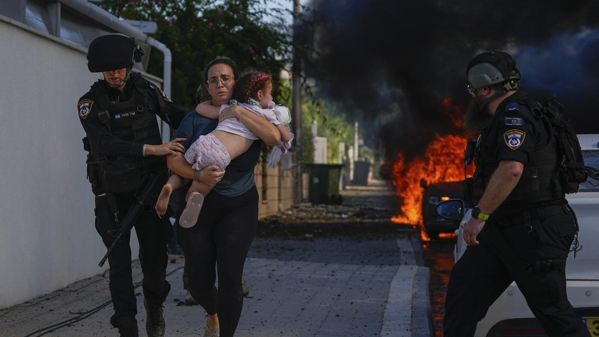 Ataque procedente de la Franja de Gaza en Ashkelon, Israel.