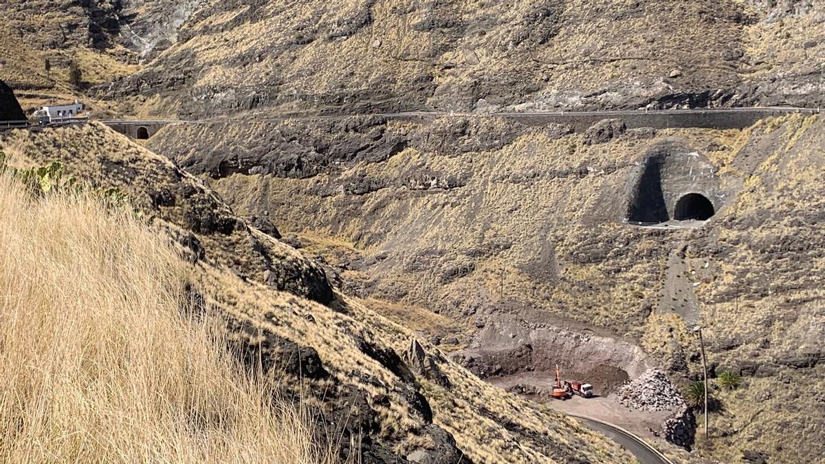 Obras para el viaducto.