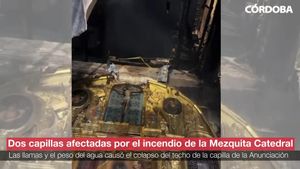 Así han quedado las capillas afectadas por el incendio de la Mezquita Catedral