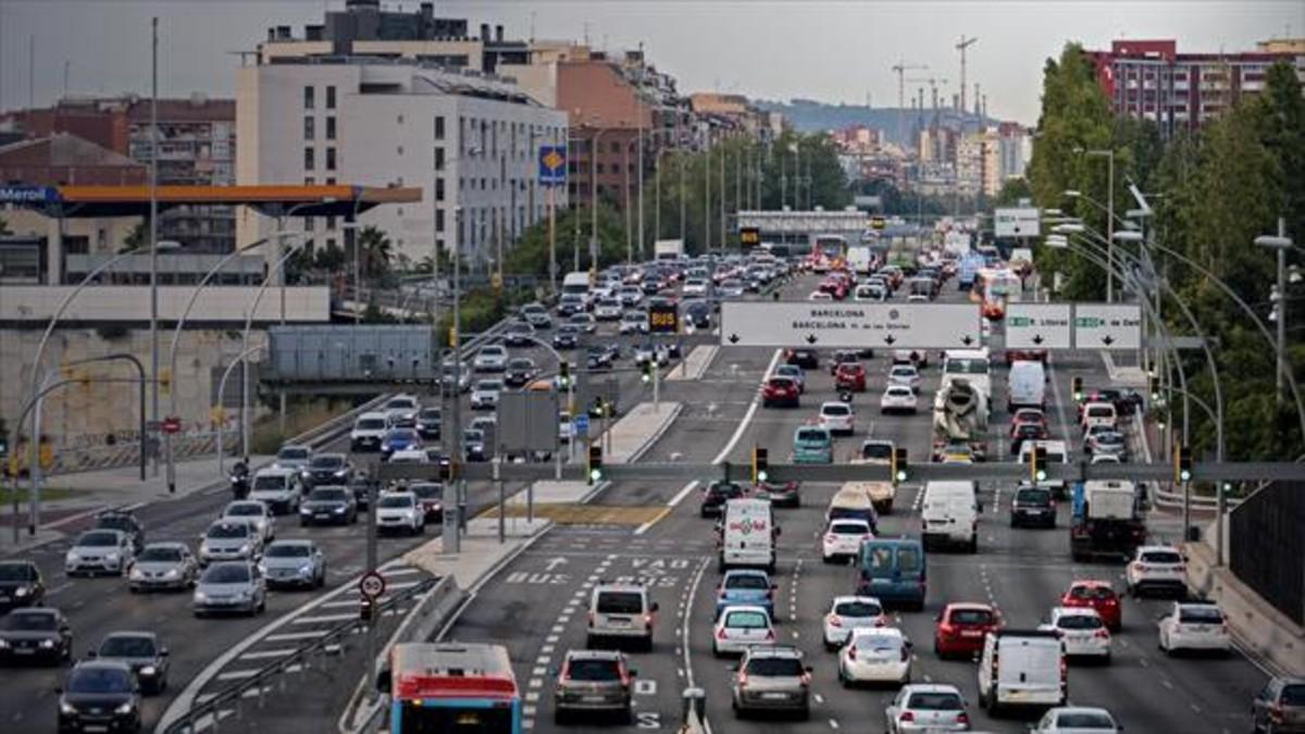 Entrada por la Meridiana a las 7.50 del 27 de septiembre del 2016.