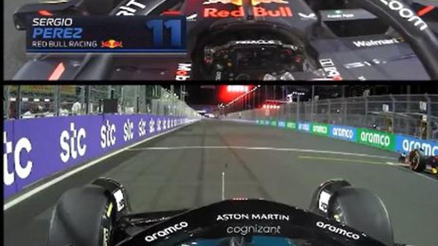 Alonso y Pérez cara a cara en el GP de Arabia Saudí