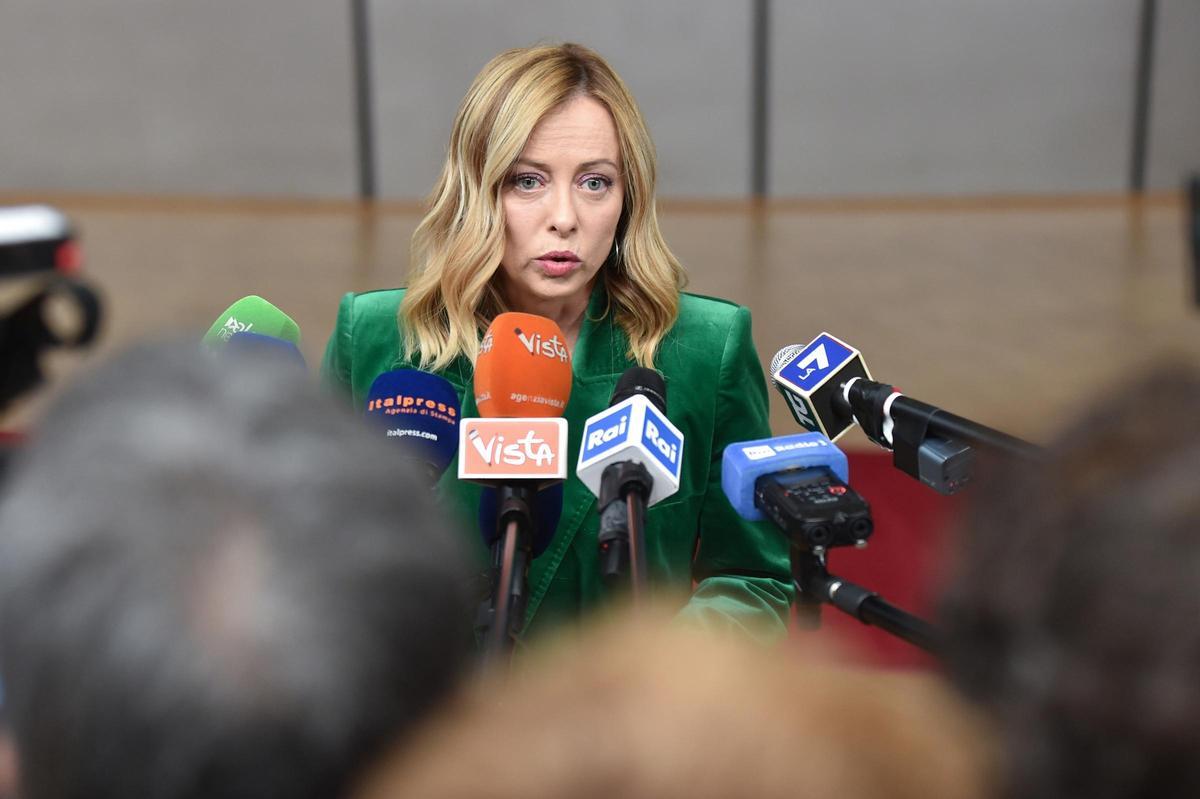 La primera ministra de Italia, Giorgia Meloni