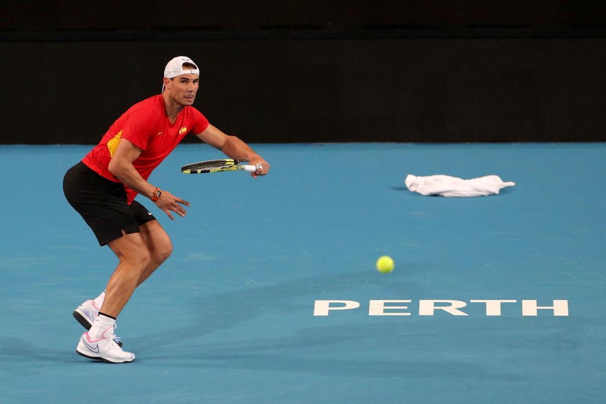 Entrene Rafa Nadal y Bautista en Australia para Co