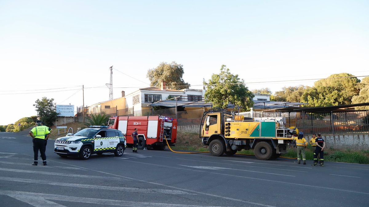 Incendio forestal en la sierra de Córdoba