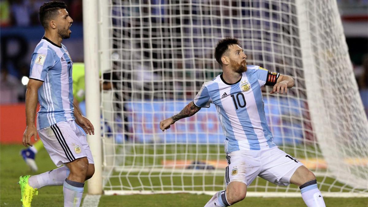 Messi anotó el único gol del partido