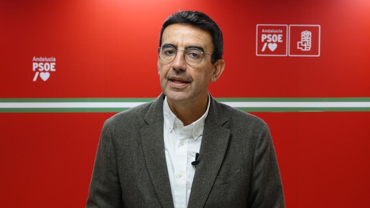 El diputado y portavoz del PSOE en la comisión de la RTVA, Mario Jiménez.