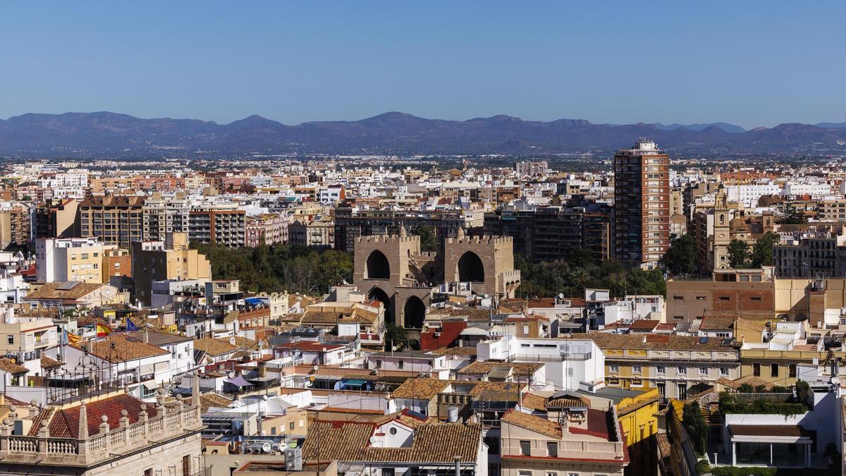 Cielos totalmente despejados en València este pasado fin de semana, el primero del otoño.