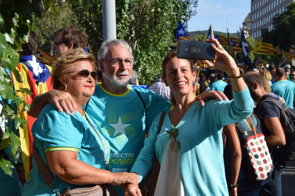 Berguedans a la manifestació de la Diada