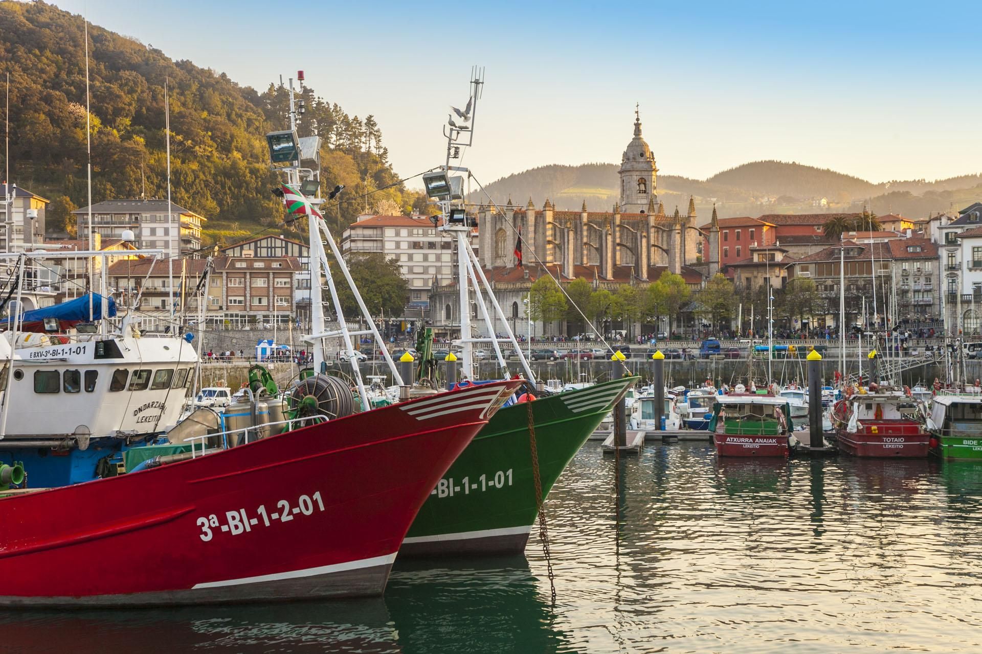 Panorámica de Lekeitio, en Bizkaia.