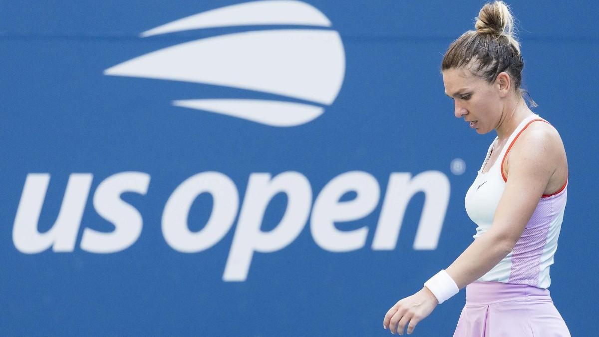Halep, durante el US Open