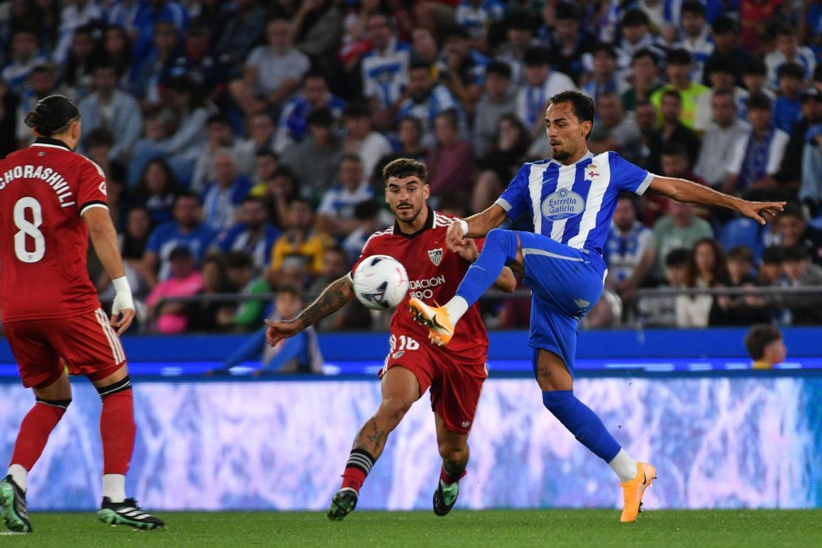 Quagliata, en el Deportivo-Sevilla.