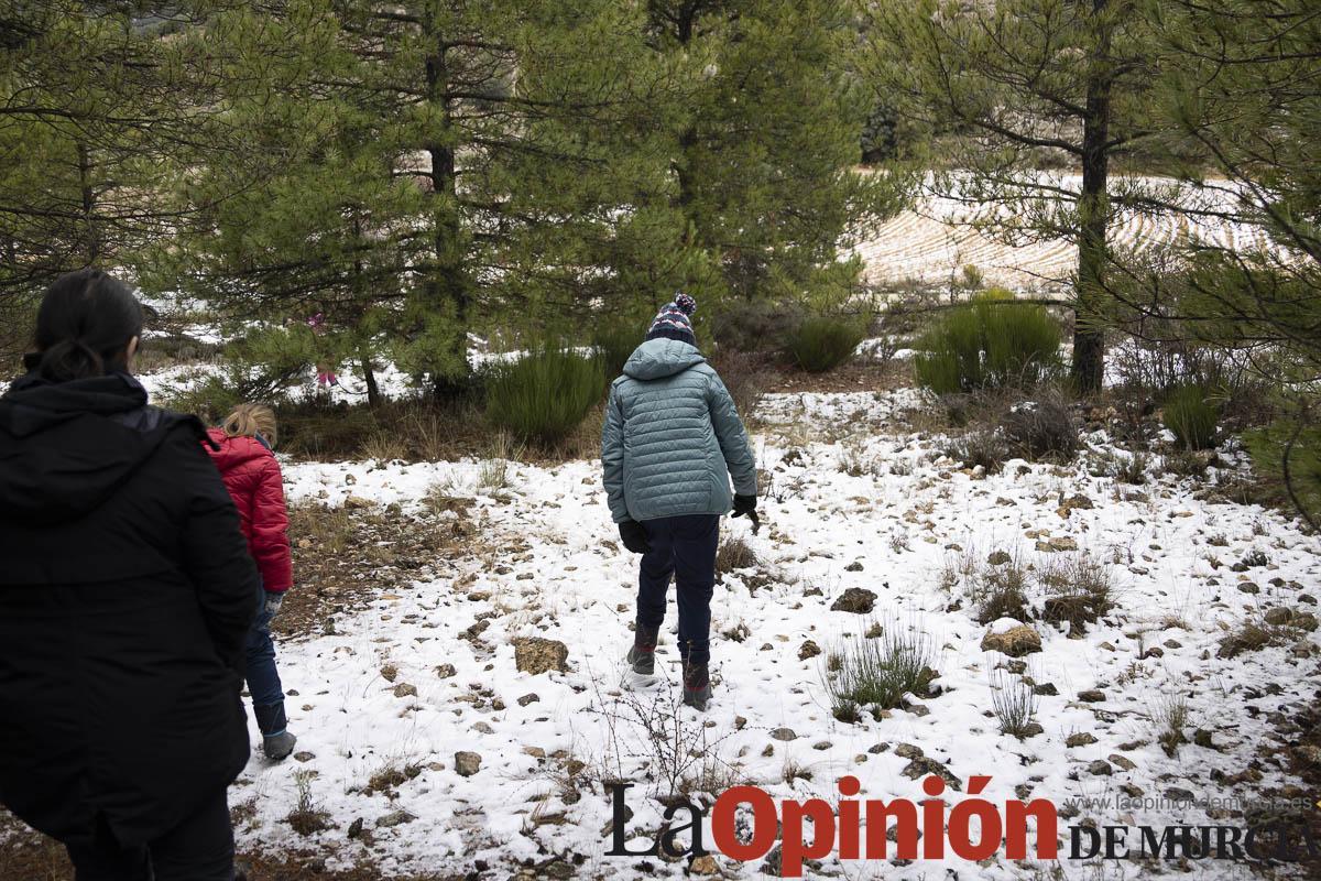 Nieve en las proximidades de Revolcadores en Moratalla