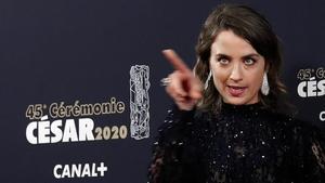 Adele Haenel, actriz que se se marchó de la gala al conocer el César a Polanski.