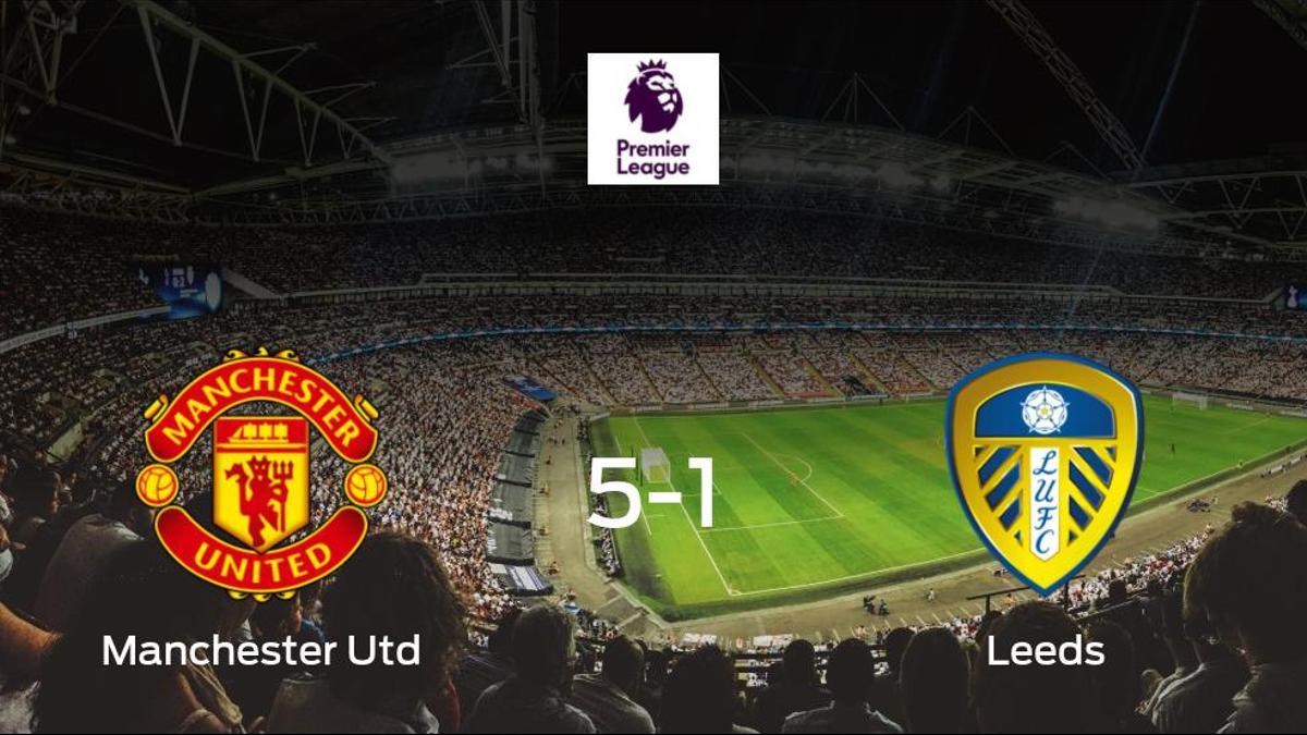 Goleada del Manchester United frente al Leeds United (5-1)