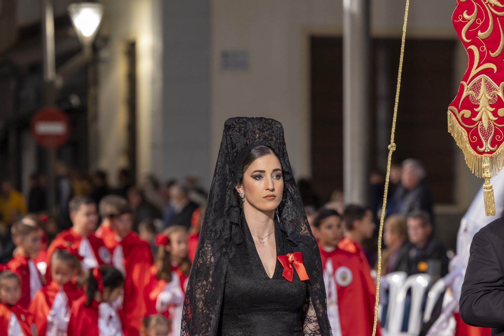 La procesión del Santo Entierro de Cristo del Viernes Santo en Torrevieja, en imágenes