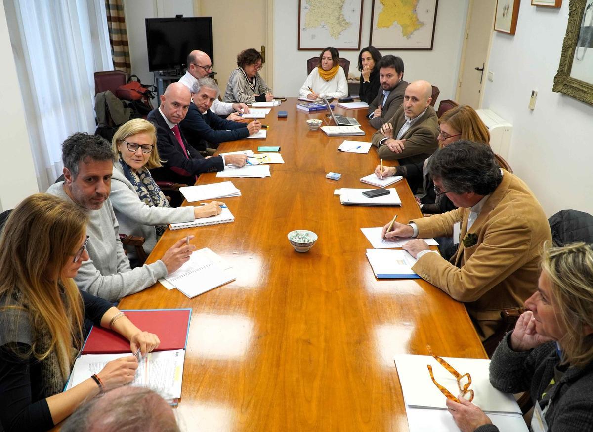 Reunión en la sede de la CHJ este martes