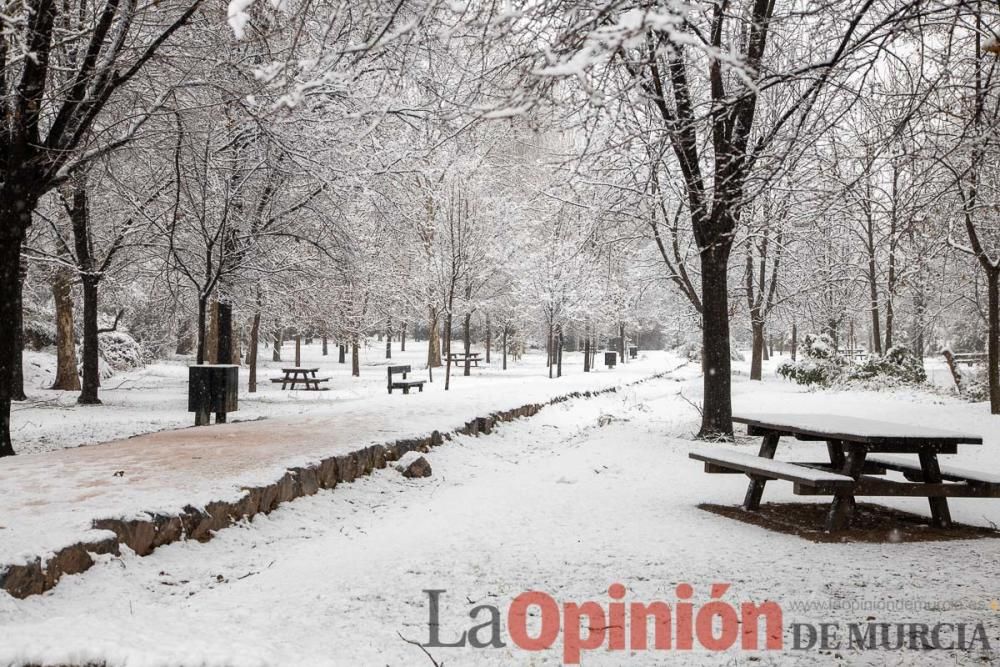 Nieve en las Fuentes del Marqués de Caravaca