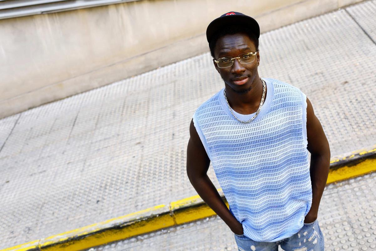 Becaye, esta semana, tras la entrevista con EL PERIÓDICO.