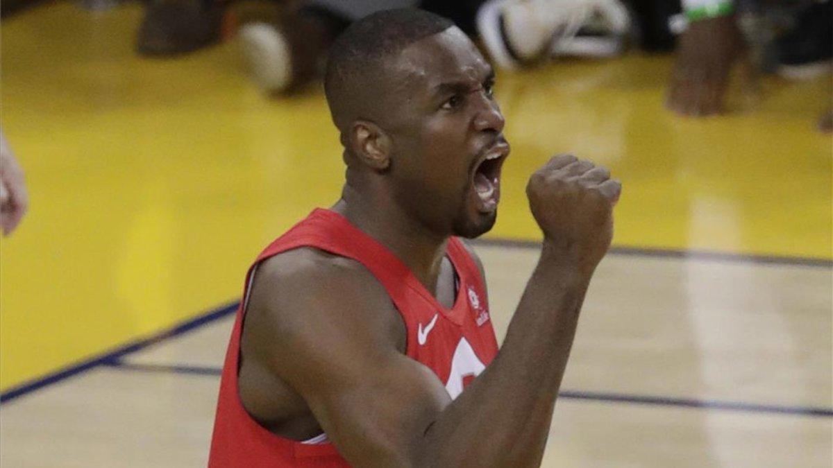 Serge Ibaka, jugador de los Raptors, en una imagen de archivo