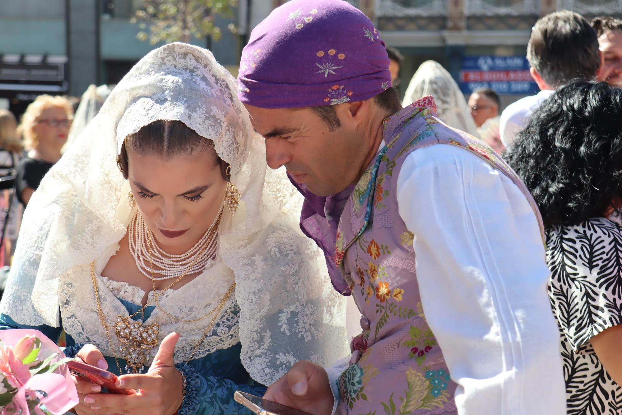 Una Ofrenda en pleno Septiembre con las Fallas del Marítimo