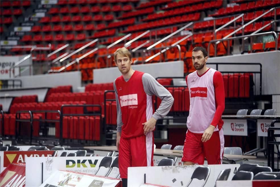 Entrenamiento del Tecnyconta Zaragoza