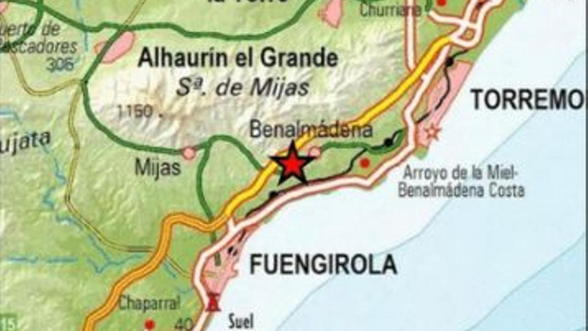 Epicentro del seísmo.