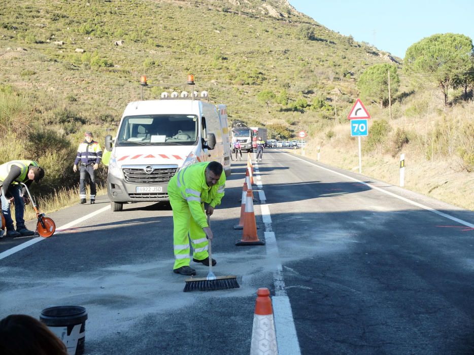 Accident mortal a l''''N-260, a Llançà