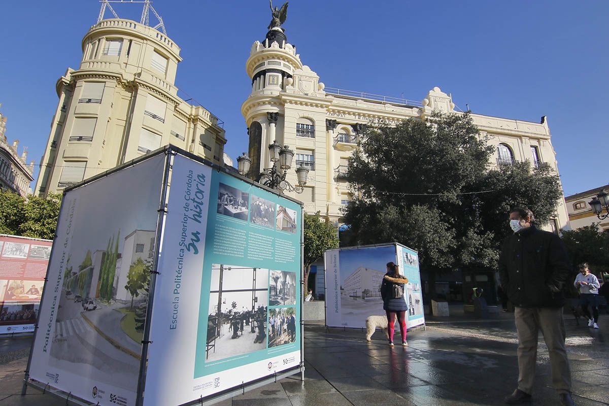 Exposición urbana de la UCO en Las Tendillas