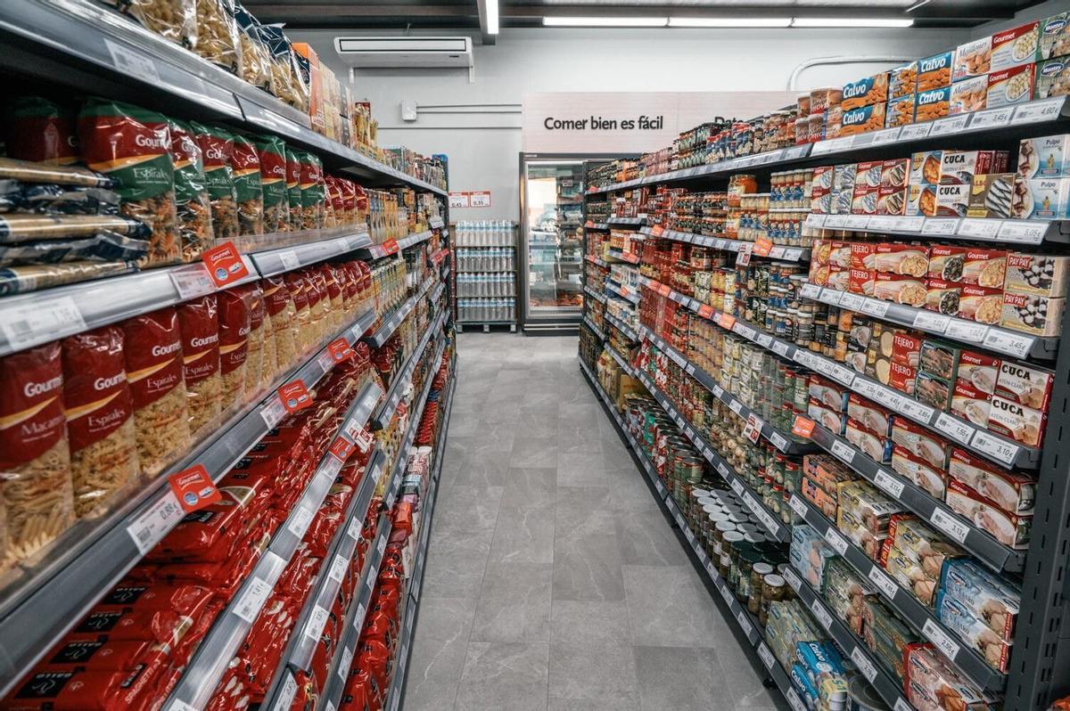 Imagen de archivo del pasillo de un supermercado.