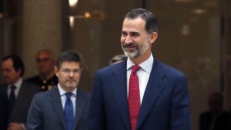 El rey Felipe VI, en un acto en Madrid esta semana.