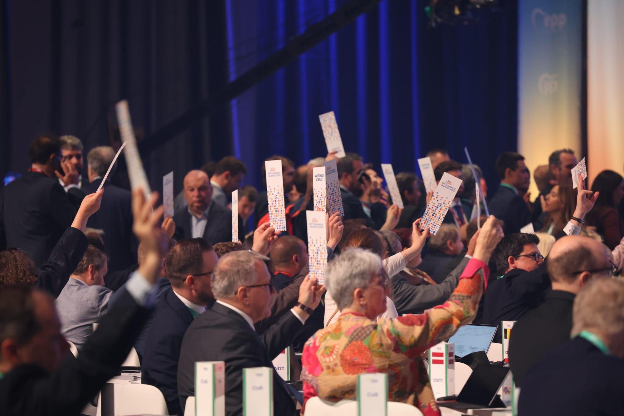 Todas las fotos de la segunda jornada del congreso del PP europeo en València