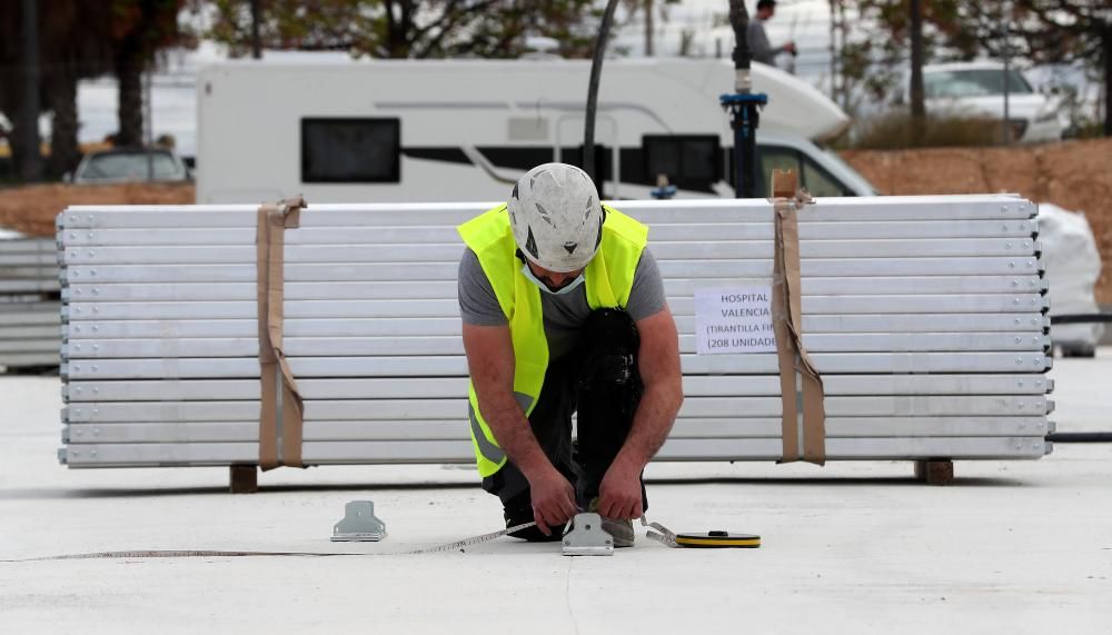 Así avanzan las obras del hospital de campaña