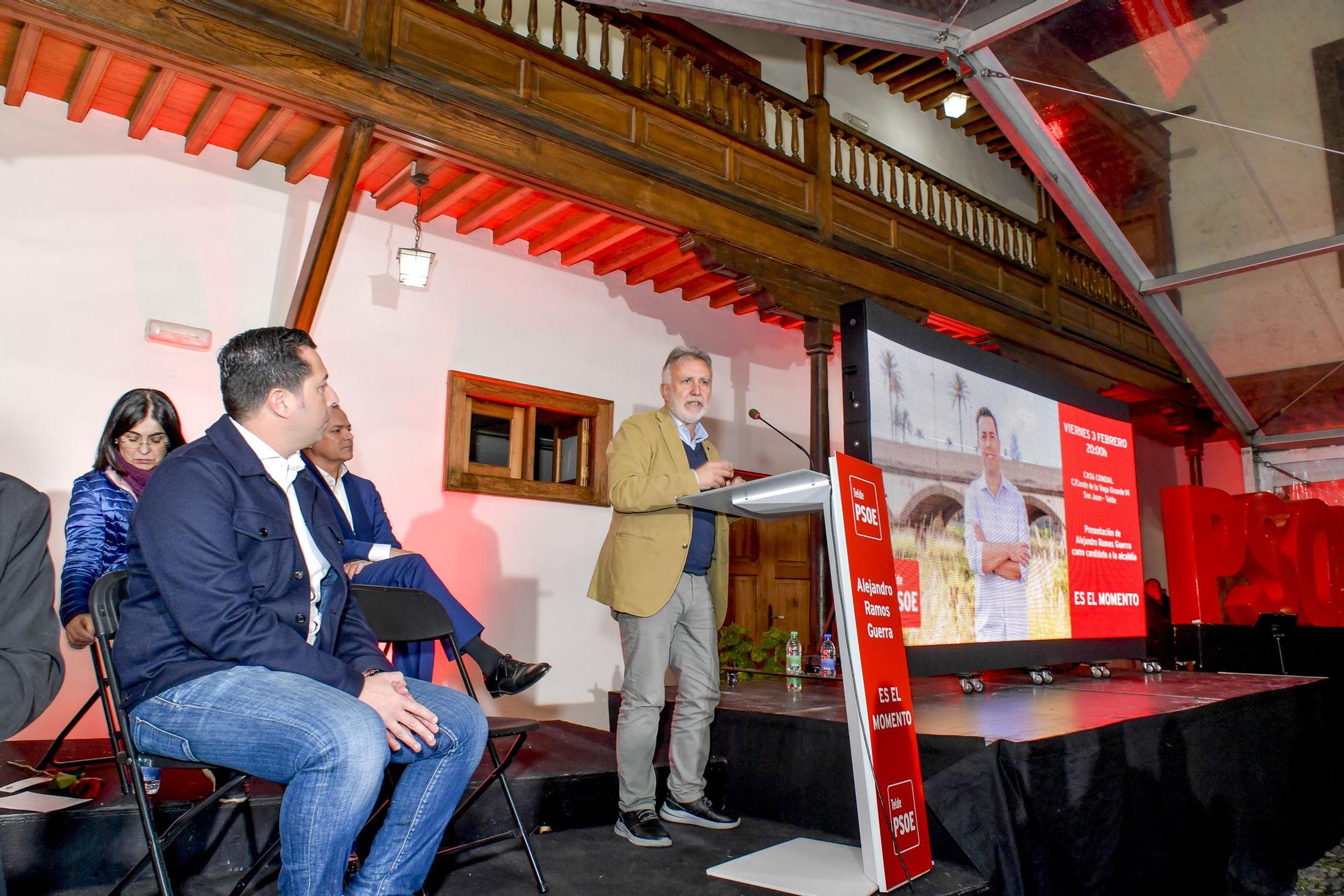 Presentación del candidato del PSOE Alejandro Ramos