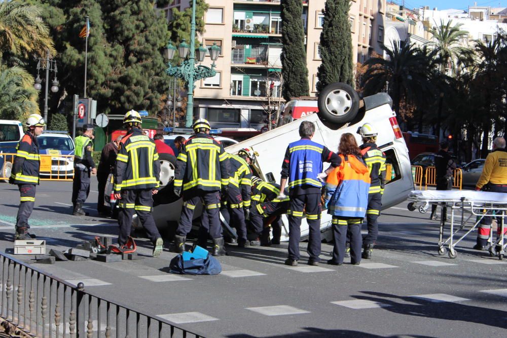 Accidente en la Gran Vía