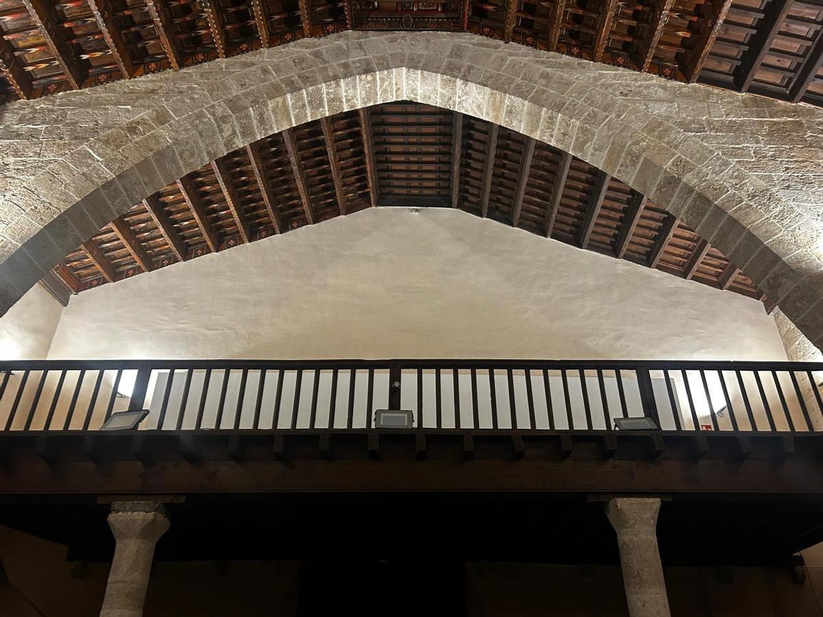 Otro de los detalles de la renovación de la iluminación de la iglesia de la Sang.