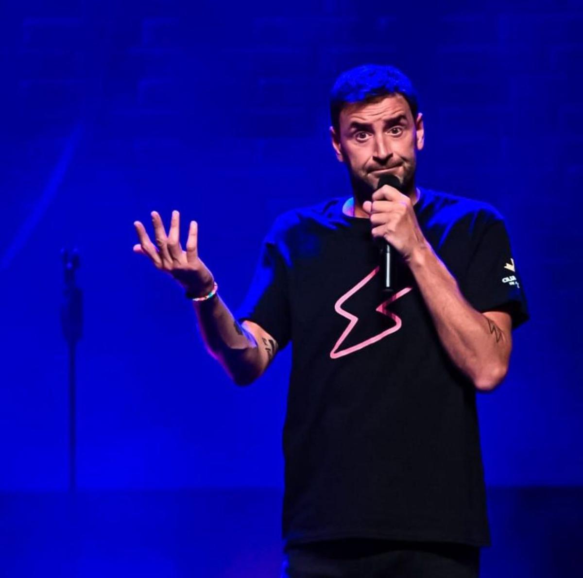 El cómico Joaquín Pajarón, en un show. | // LOC