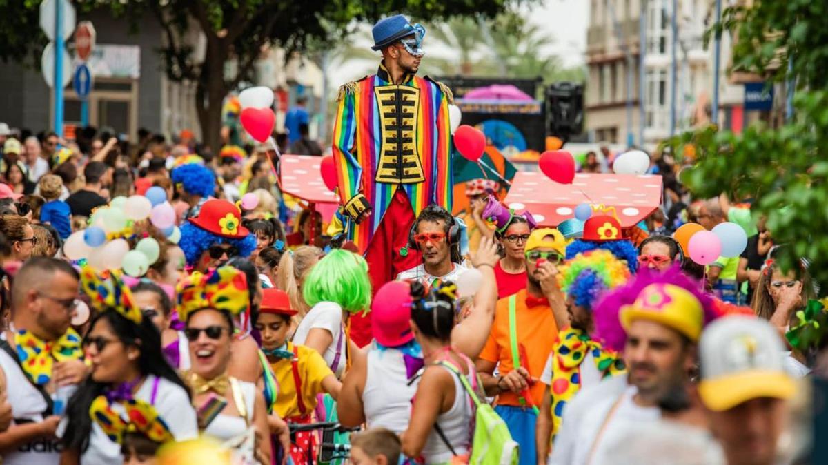 Fofito y los payasos en Gran Tarajal