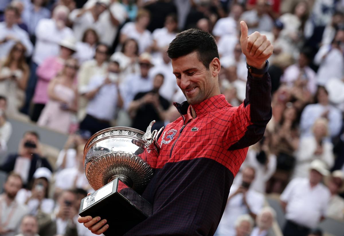 El regnat de Djokovic: ningú li posa límits malgrat els seus 36 anys després del seu 23è Grand Slam