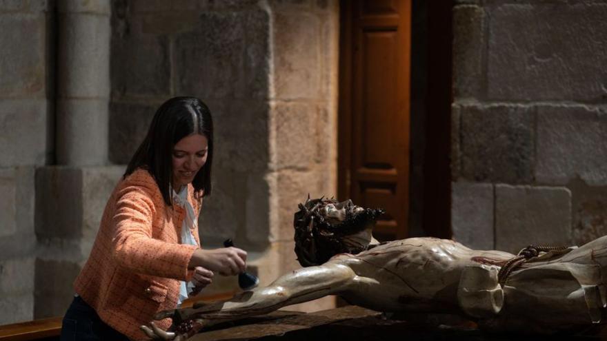 El Cristo de la Agonía de las Siete Palabras de Zamora aguarda