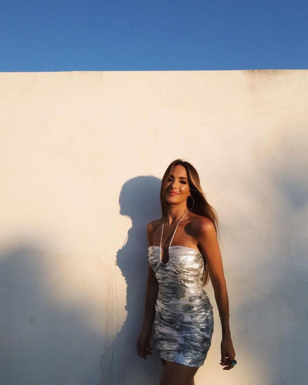 Rocío Osorno con vestido de Zara