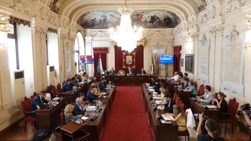 Imagen del pleno para debatir los presupuestos celebrado ayer.