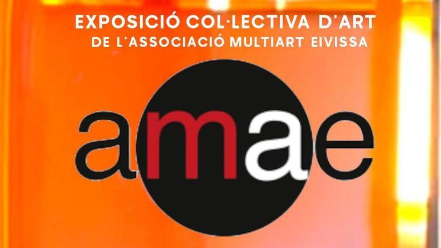 Cartel de la exposición colectiva de arte de la Associació Multiart d’Eivissa