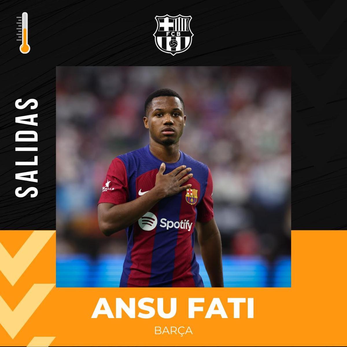 Pese a la dificultad de la operación, Xavi ha dejado las puertas abiertas a una posible salida de Ansu del Barça