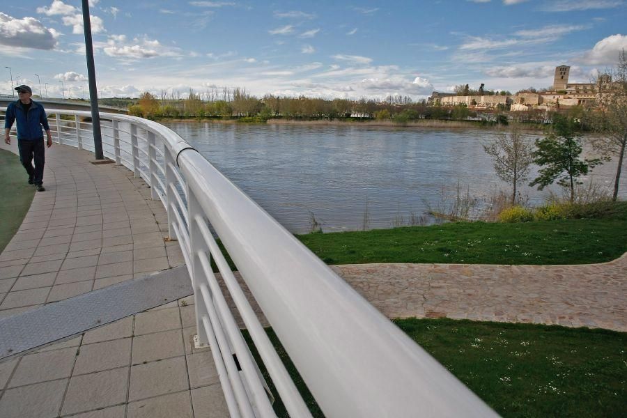 Crecida del río Duero a su paso por Zamora