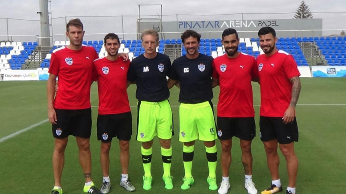 Juanan, Toni Dovale, Roca, Cuadrat, Dimas y Braulio Juanan, Toni Dovale, Roca, Cuadrat, Dimas y Braulio