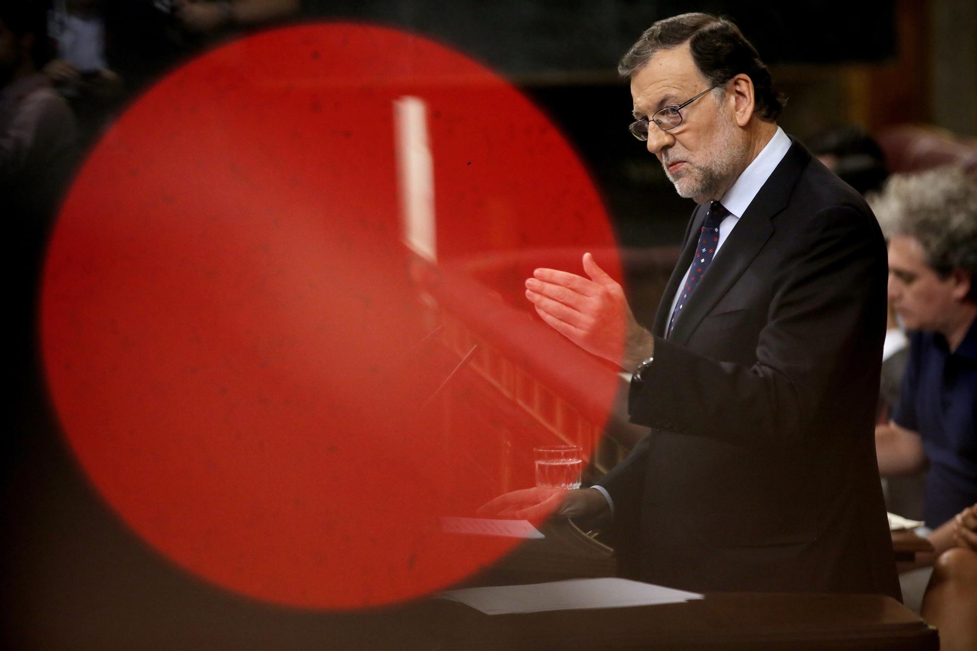 Mariano Rajoy, durante la segunda votación del debate de investidura celebrada en el Congreso de los Diputados el 2 de septiembre de 2016.